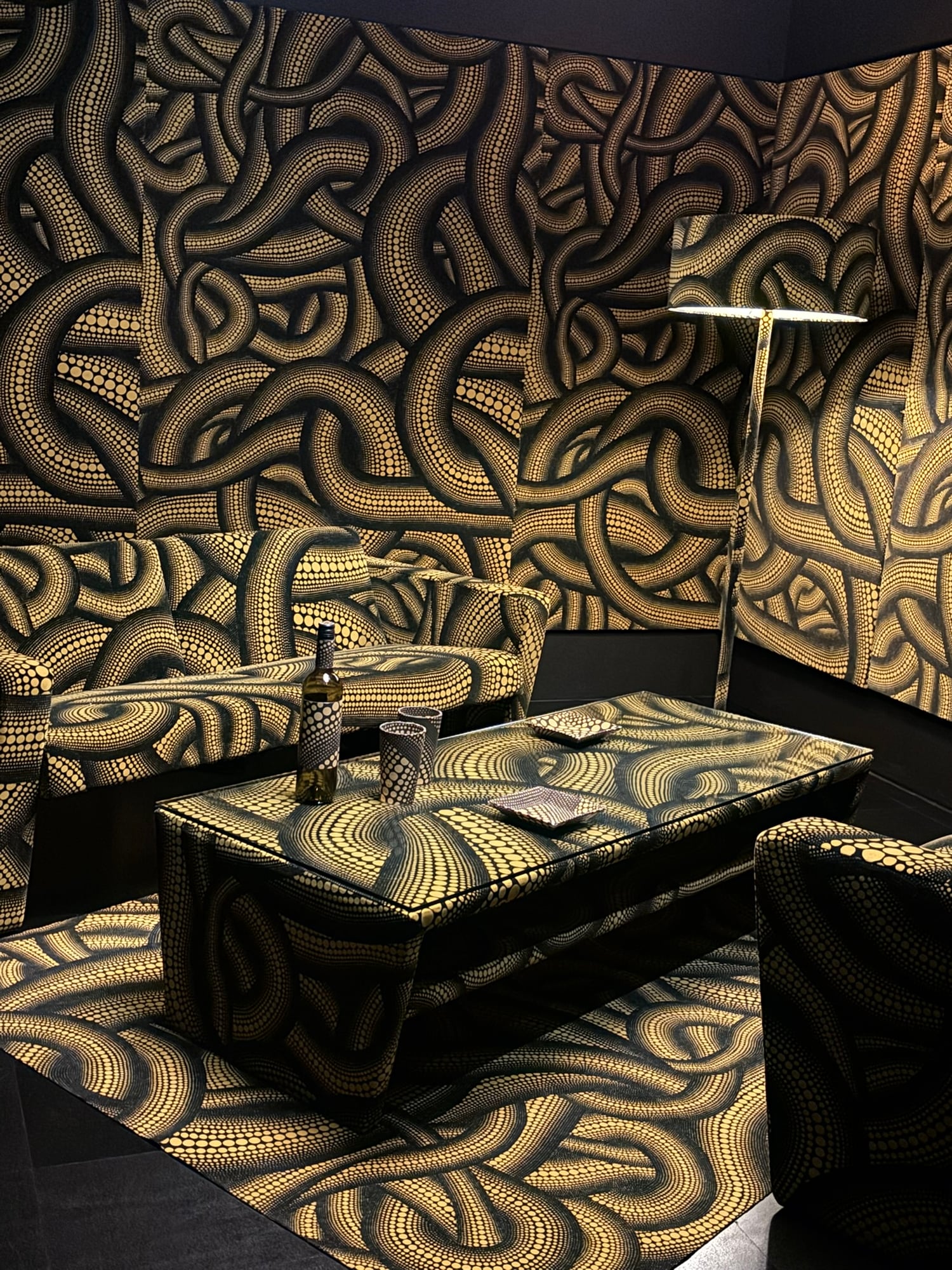 polka dot yellow room