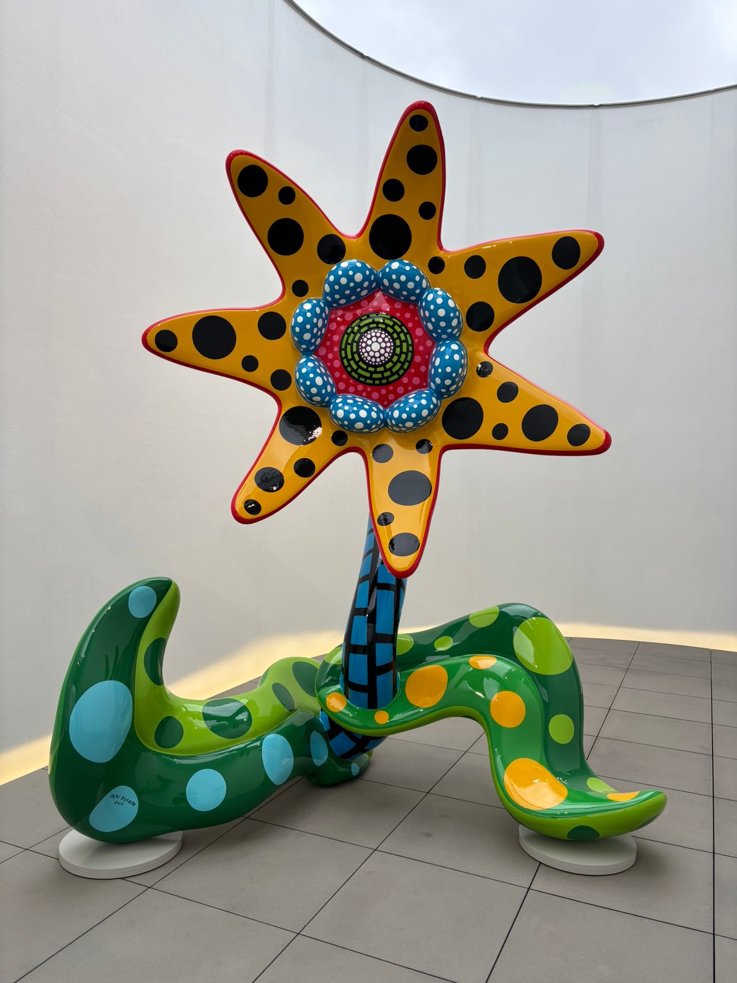 polka dot flower